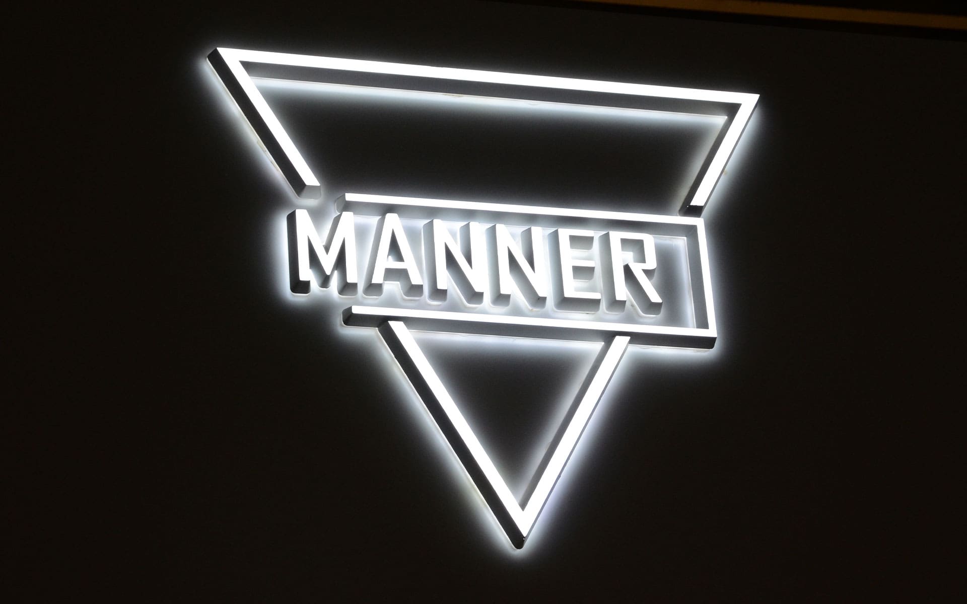 Face and Back-lit Acrylic Channel Letters for Manner Coffee
