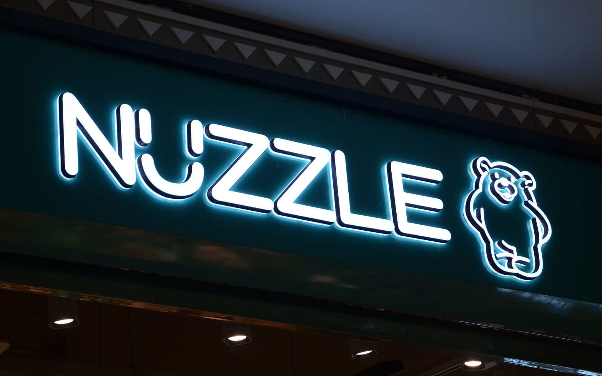 Face and Back-lit Acrylic Channel Letters for Nuzzle