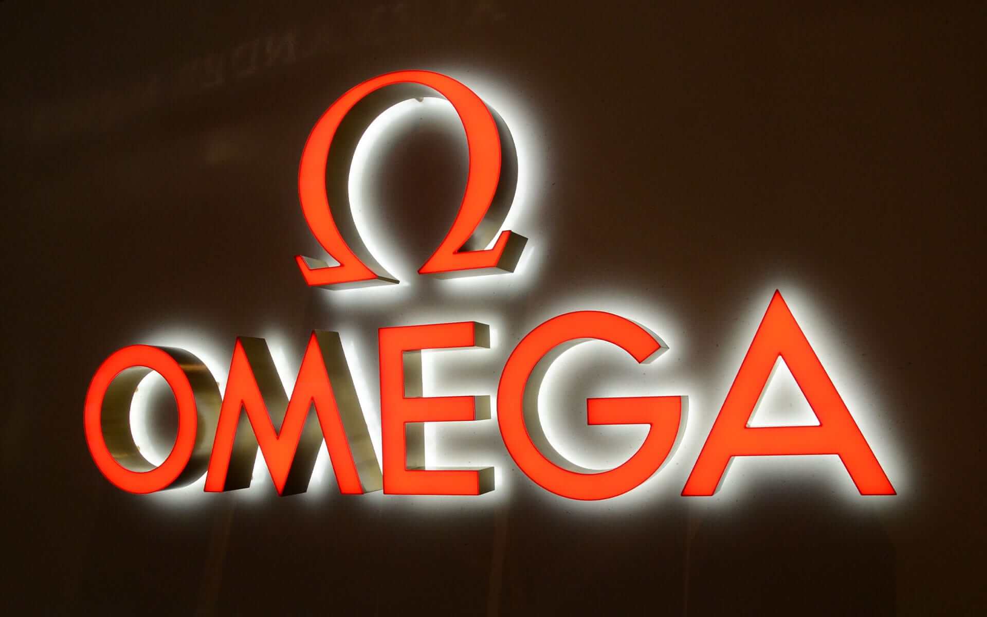 Face and Back-lit Metal Channel Letters for Omega