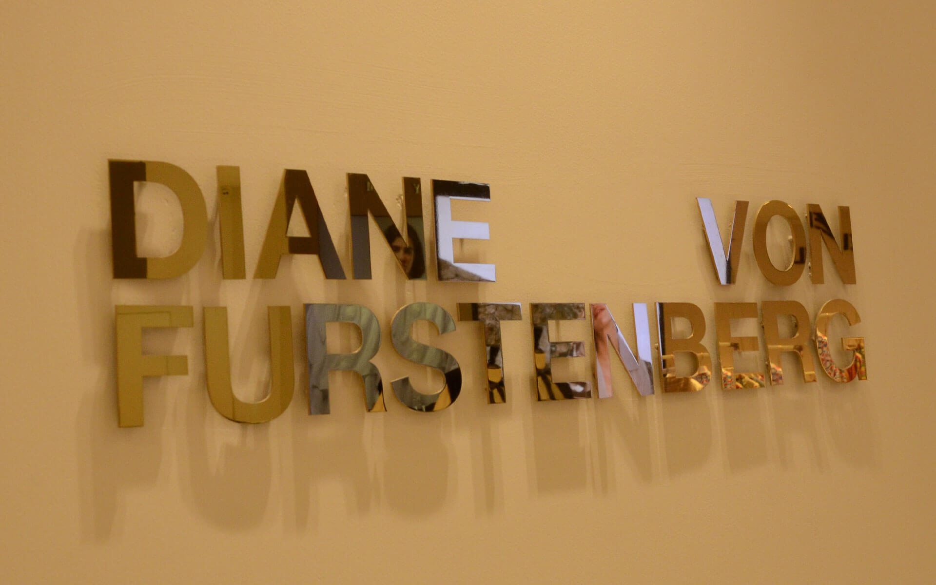 Laser Cut Metal Signs for Diane von Furstenberg