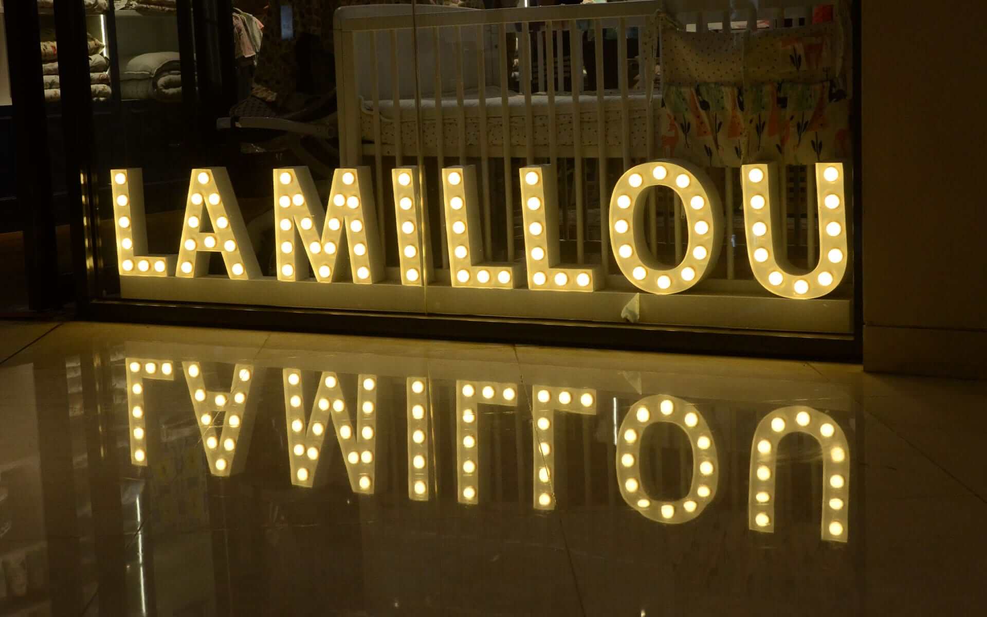 Marquee Letters for La Millou