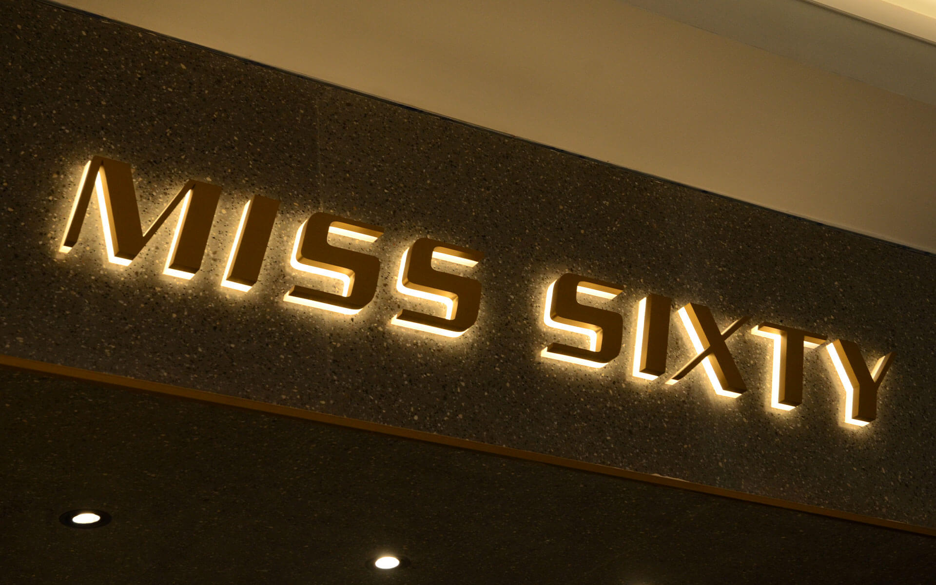 Pro Back-lit Metal Channel Letters for Miss Sixty