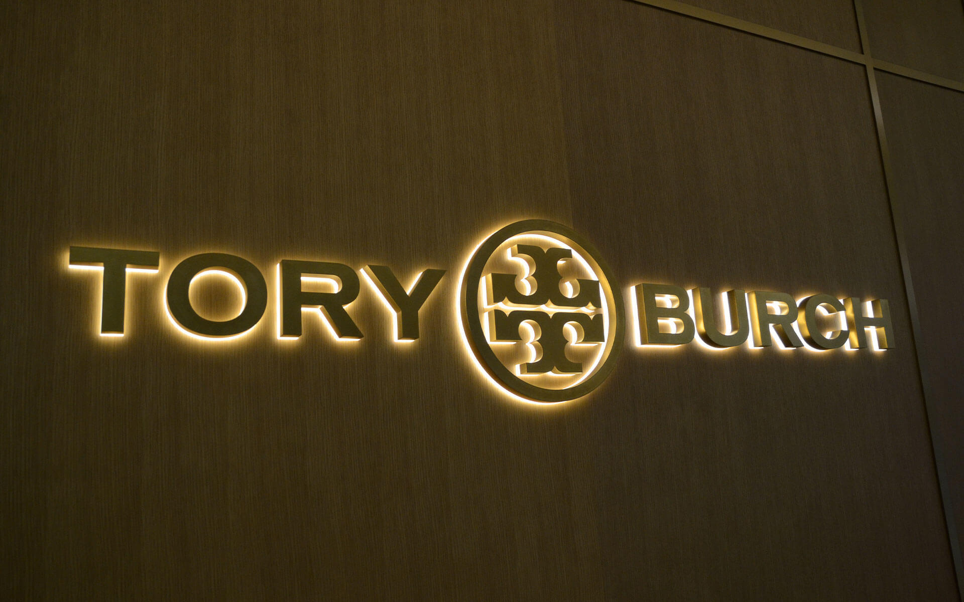 Pro Back-lit Metal Channel Letters for Tory Burch