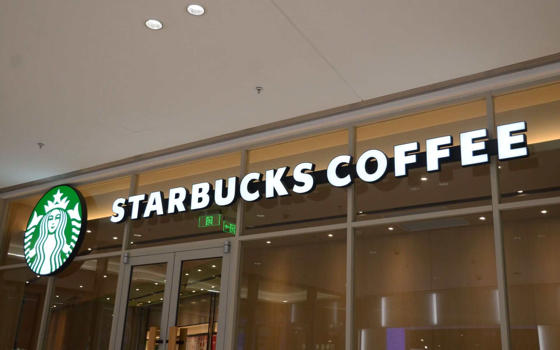 Trim Face-lit Metal Channel Letters for Starbucks Coffee